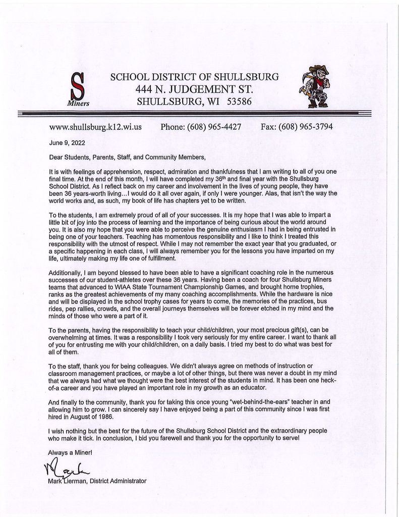 Live Feed School District of Shullsburg